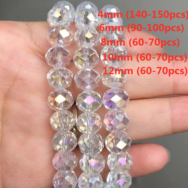 45 Style Natural Stone Beads 4-12mm Garnet Lava Amazonite Agates Amethysts Round Loose Beads for Jewelry Making Diy Bracelets