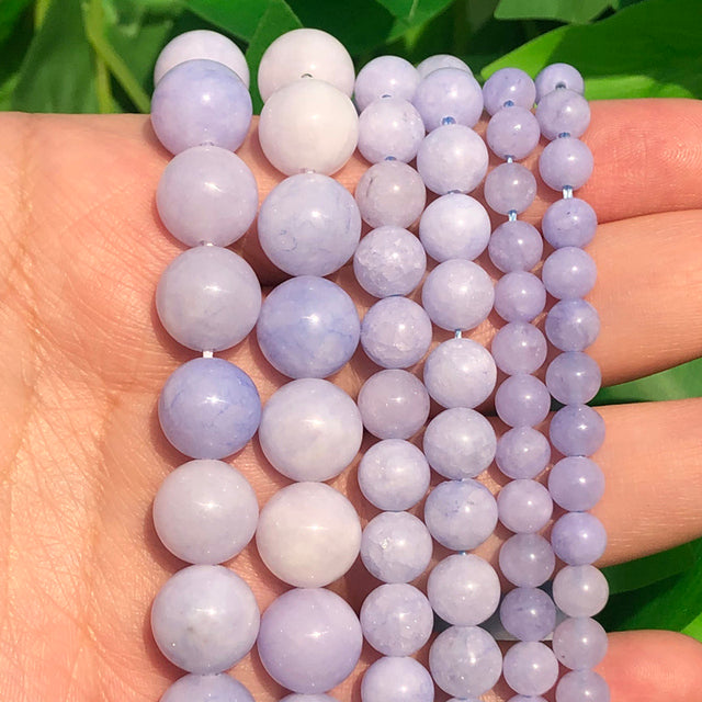 45 Style Natural Stone Beads 4-12mm Garnet Lava Amazonite Agates Amethysts Round Loose Beads for Jewelry Making Diy Bracelets