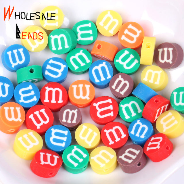 20-110pcs/Lot Polymer Clay Beads Smiley Animal Sunflower Heart Shape Christmas For Jewelry Making DIY Handmade Accessories