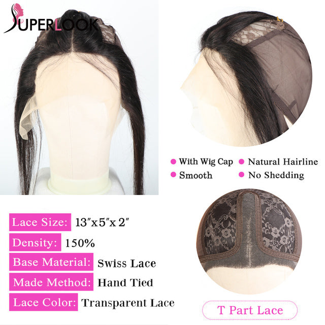 13x4 Lace Frontal Closure Transparent Lace Frontal Closure Free Part Brazilian Natural Straight 100% Human Remy Hair