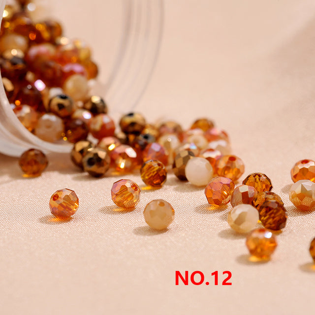 2x3mm/ 3x4mm /4x6mm Mixed Color Crystal Glass Roundelle Faceted Beads for Jewelry Making Jewelry Diy Beading