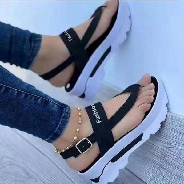 2022 NEW Sandals Women Summer Flip Flops Outdoor Casual Platform Sandals Ladies Plus Size Wedges Beach Sandalias De Las Mujeres