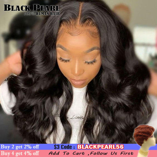 13X5X2 Body Wave Lace Front Wig HD Transparent Lace Frontal Wigs For Women Human Hair Wigs T Part Brazilian Long Lace Front Wig