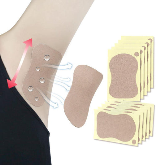 10pcs/Bag Women Anti Sweat Pads Strong Absorbing Sweat Non-ieakage Perspiration Absorb Patch for Armpits Underarm