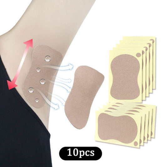 10pcs/Bag Women Armpit Sweat Pads Underarm Summer Disposable Absorbing Anti Perspiration Deodorant Patch Anti Sweat Stickers