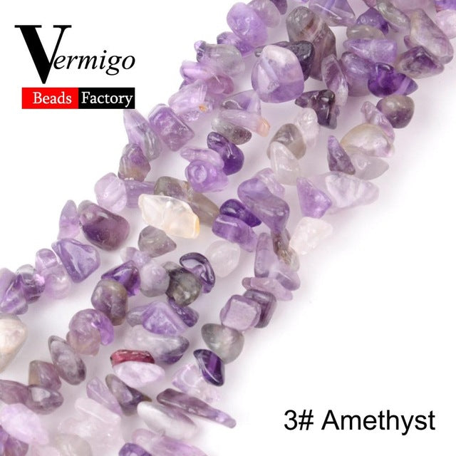 Irregular Freeform Chip Gravel Beads Natural Stone Amethysts Tiger Eye Beads For Jewelry Making 3-5-8-12mm Diy Necklace 16inches