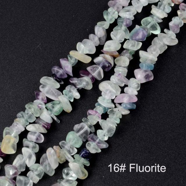 Irregular Freeform Chip Gravel Beads Natural Stone Amethysts Tiger Eye Beads For Jewelry Making 3-5-8-12mm Diy Necklace 16inches